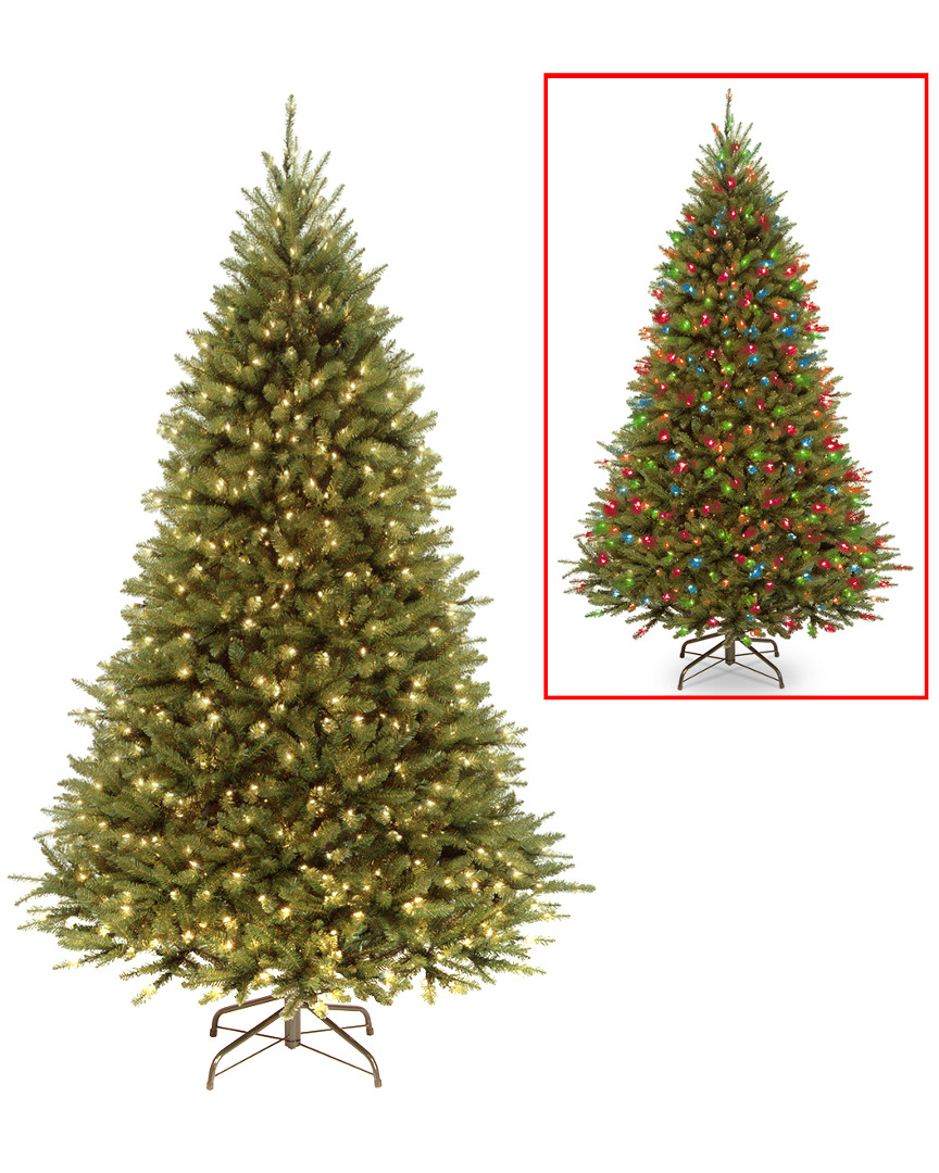 National Tree Company 7.5' Kingswood Fir Medium Hinged Tree with 500 Dual Color(R) LED Lights + PowerConnect(TM) System- 9 Funct