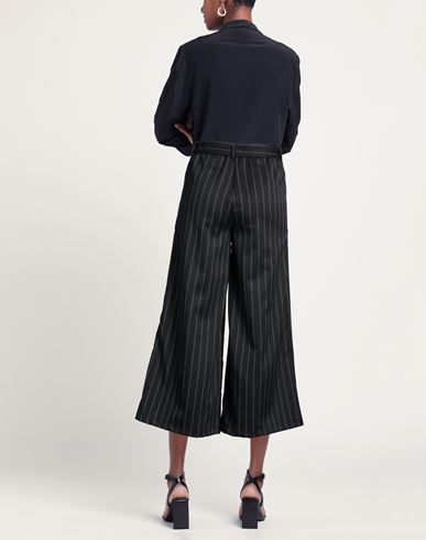 Woman Pants Black Size M Polyester, Elastane, Viscose
