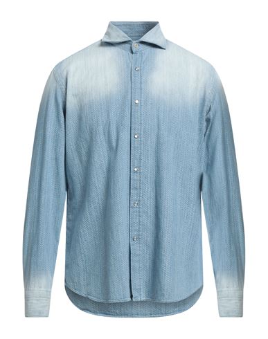 Man Shirt Azure Size 15 ¾ Cotton