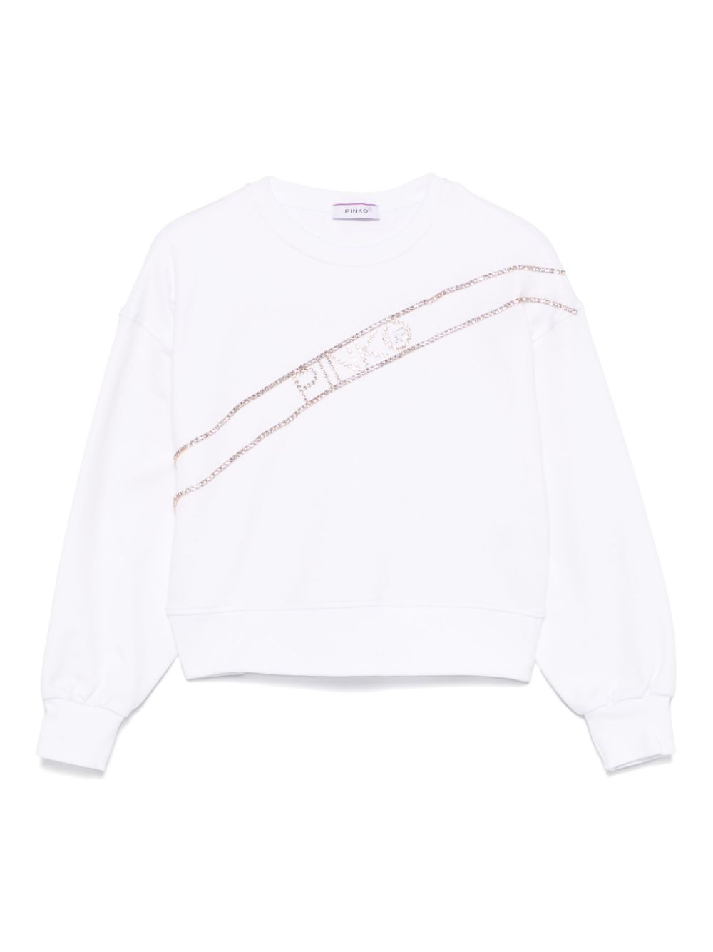 Crystal-embellished sweatshirt - White