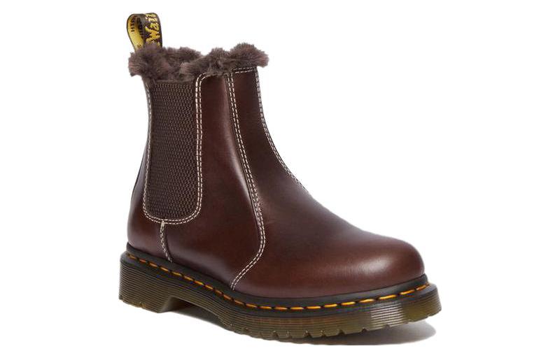 2976 Leonore Faux Fur Lined Chelsea Boots 'Dark Brown'