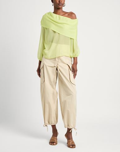 Woman Top Lime green Size 4 Polyester