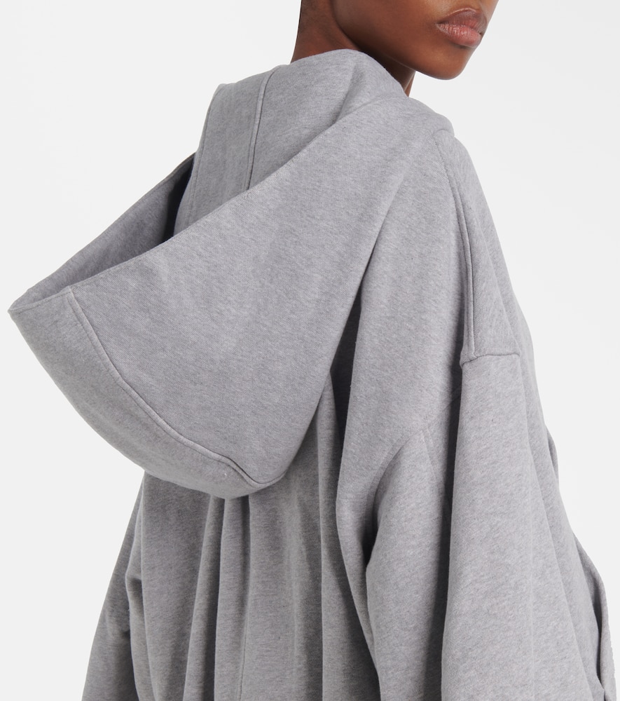 Logo cotton fleece hoodie