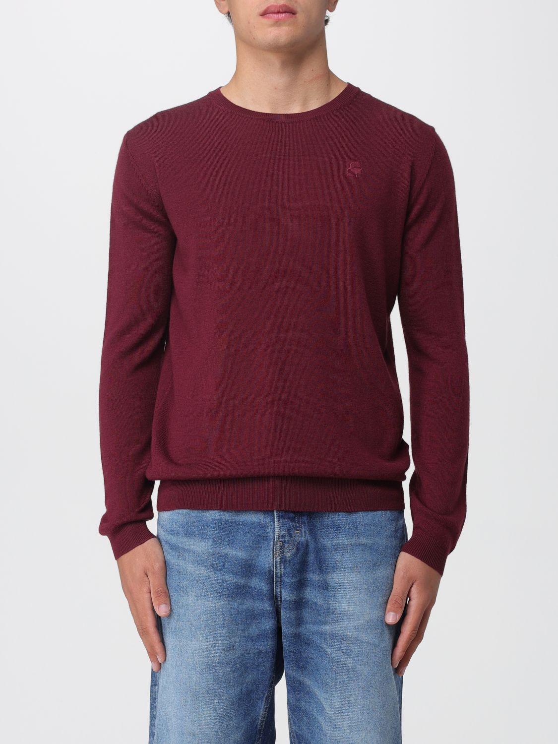 Sweater Men color Burgundy