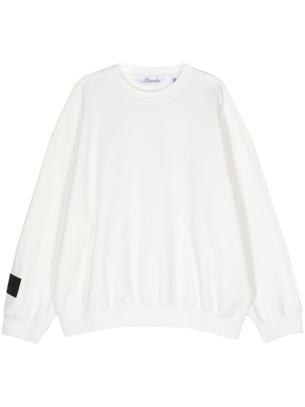 Logo-print cotton sweatshirt - White