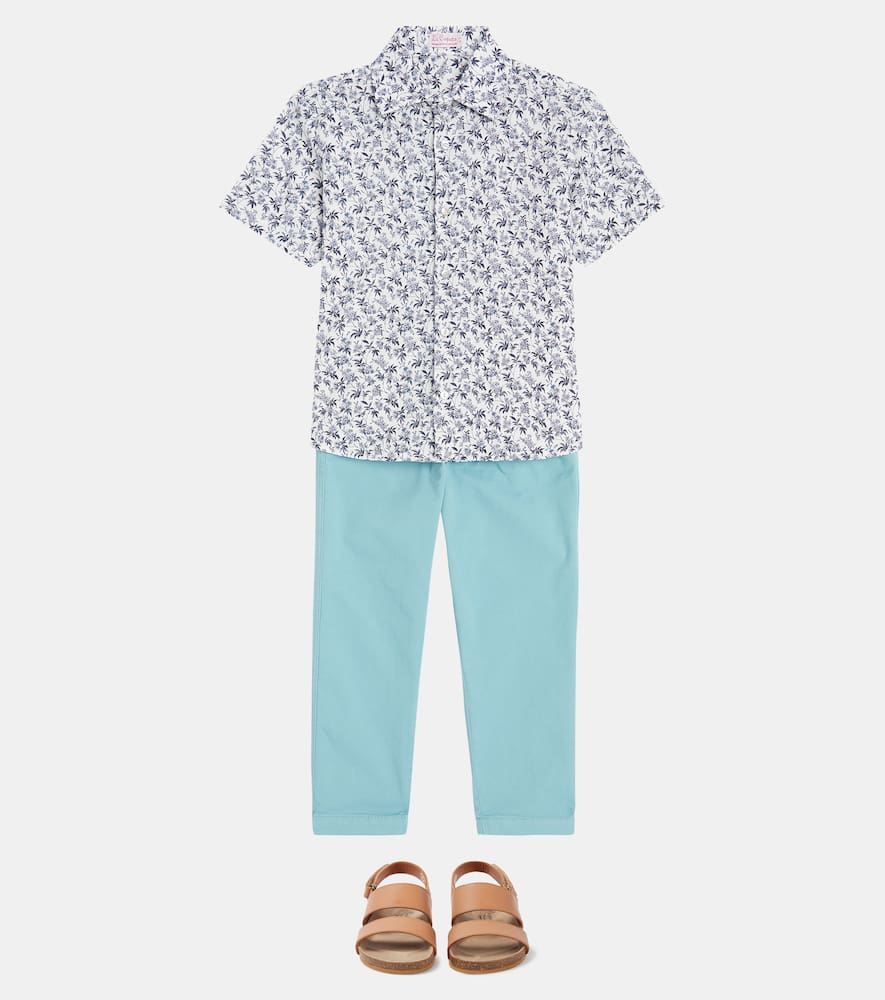 La Coqueta Francisco floral linen-blend shirt