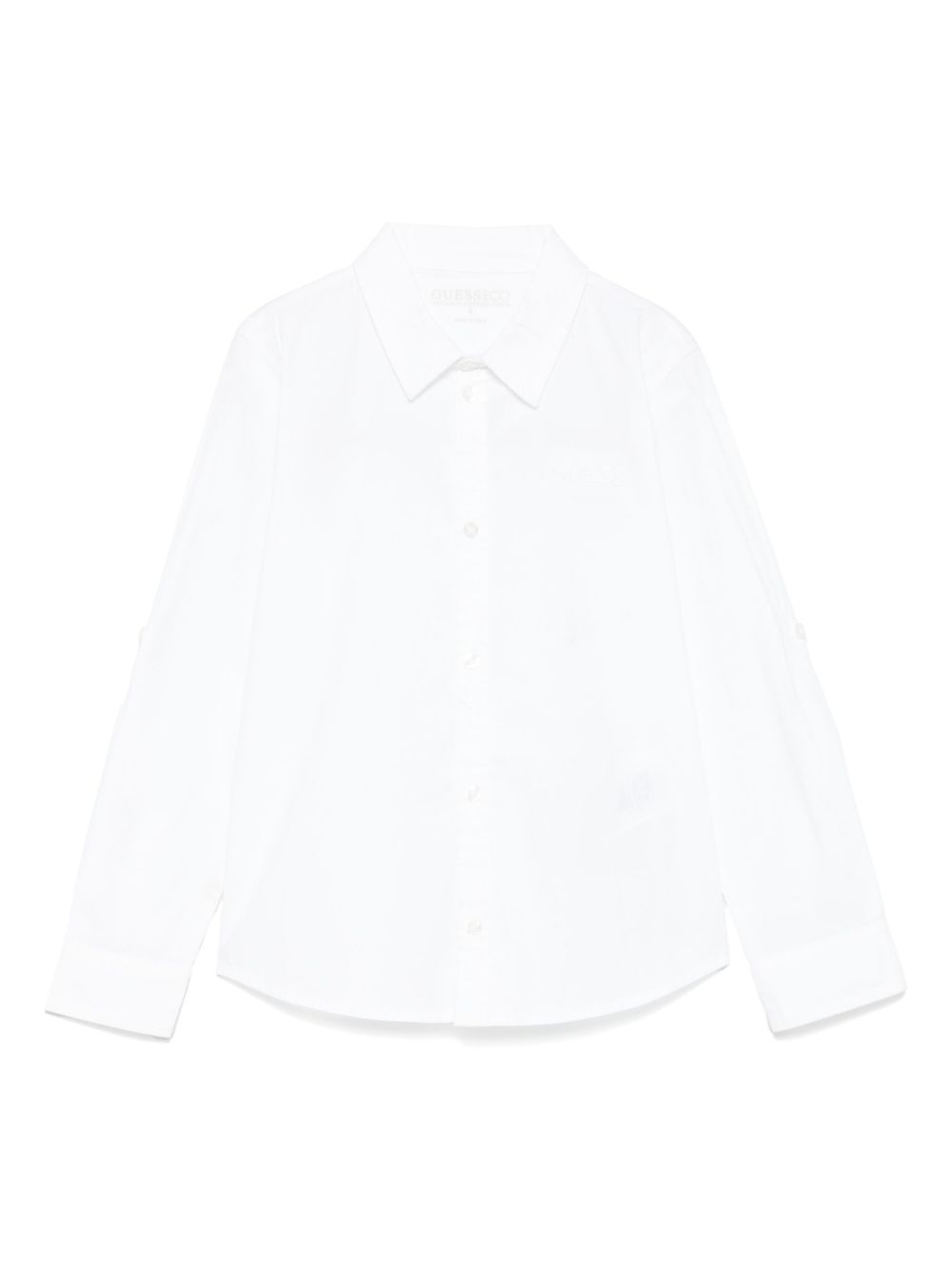 Guess kids embroidered-logo shirt - White