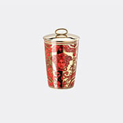 'medusa Garland' Candle With Lid, Red