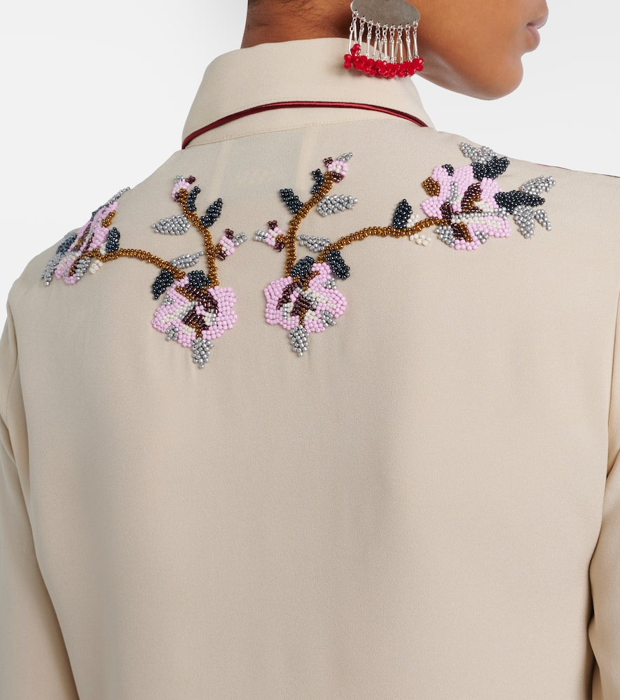 Yzea beaded cady shirt