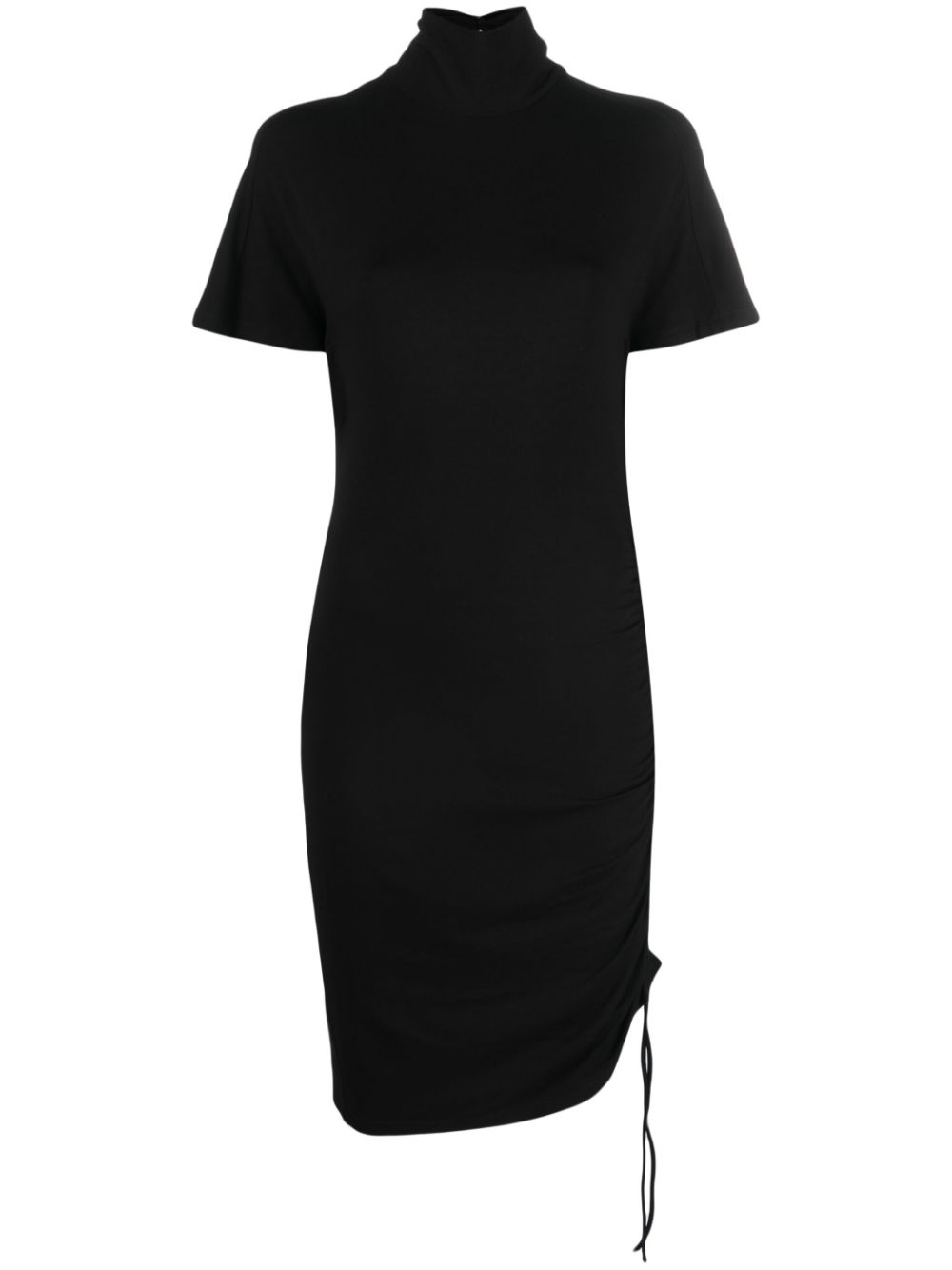 Lya draped-design dress - Black