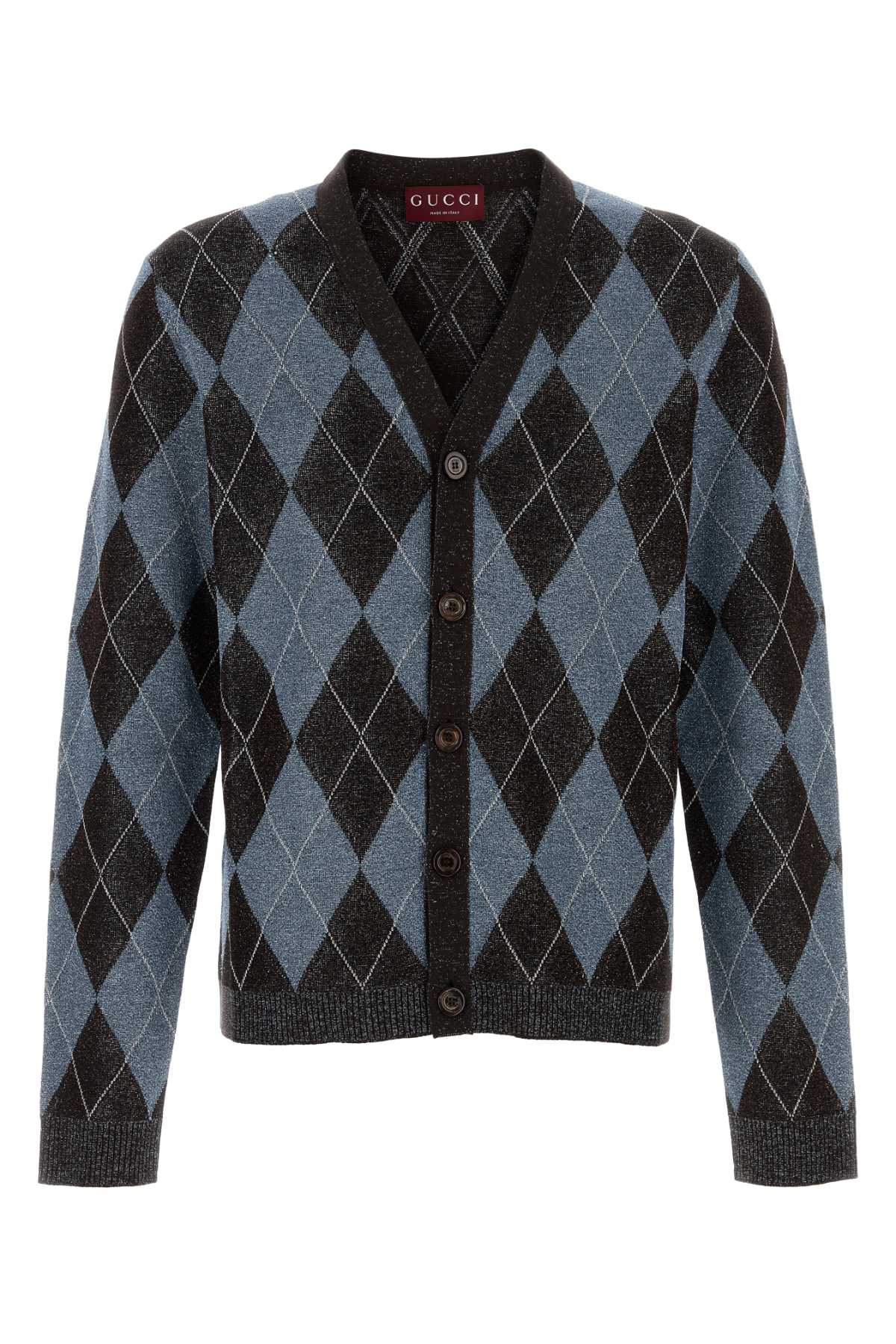 Intarsia Cardigan — Multicolor