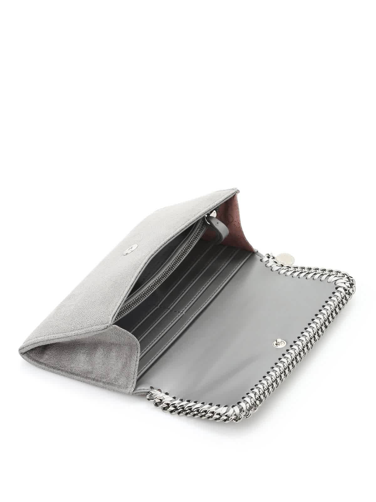 Falabella Continental Wallet- Grey