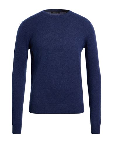 Man Sweater Navy Size 36 Virgin Wool, Cashmere
