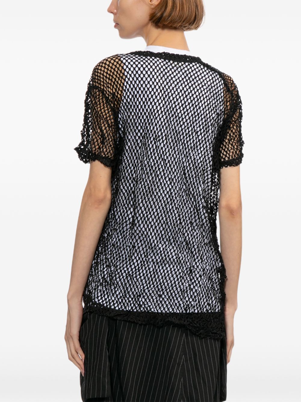 Comme Comme Open Knit T Shirt