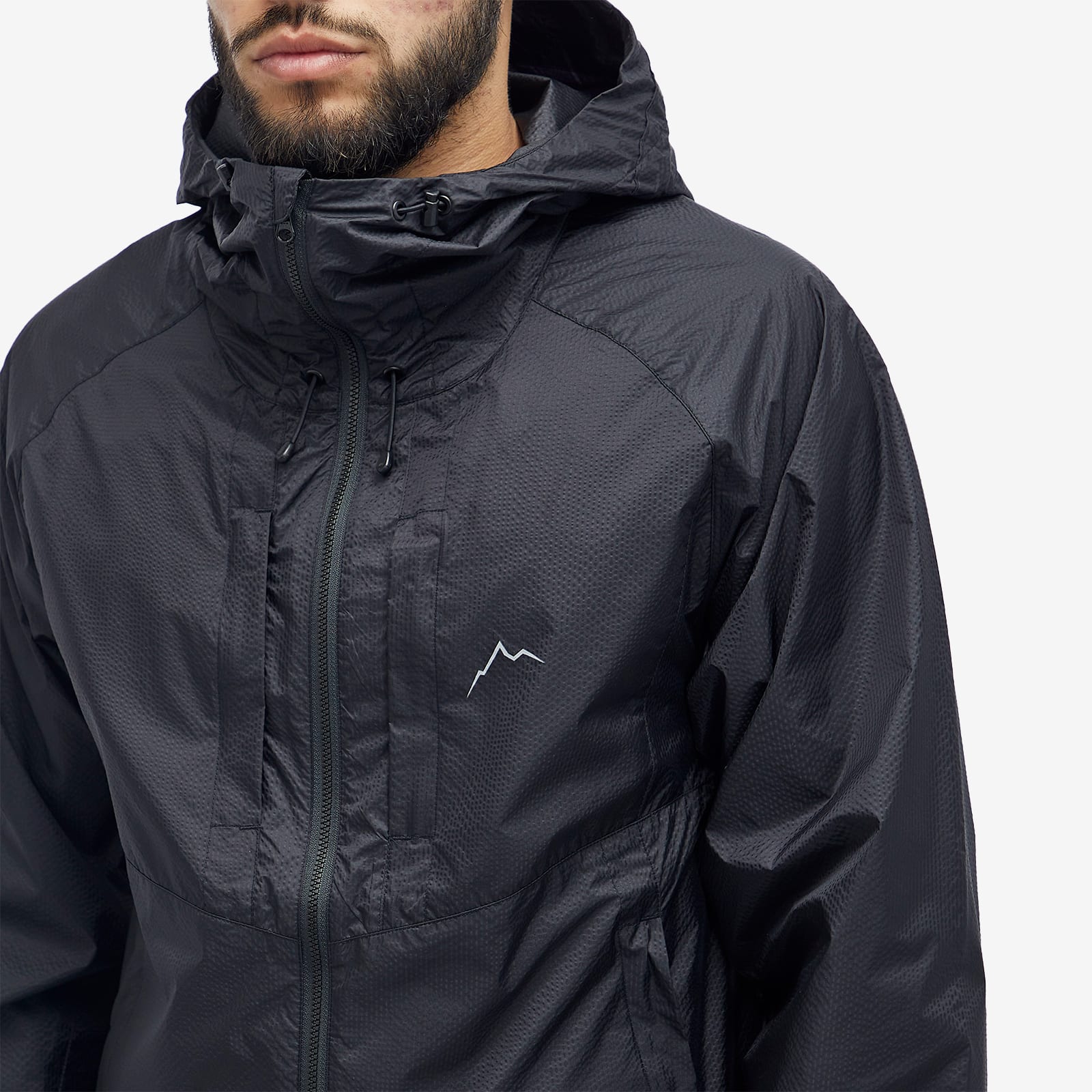 Men's Ripstop Nylon Jacket in Black