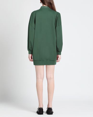 Woman Mini dress Green Size M Rayon, Nylon, Elastane