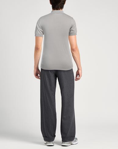 Tombolini Man Sweater Light grey Size 42 Silk, Cotton