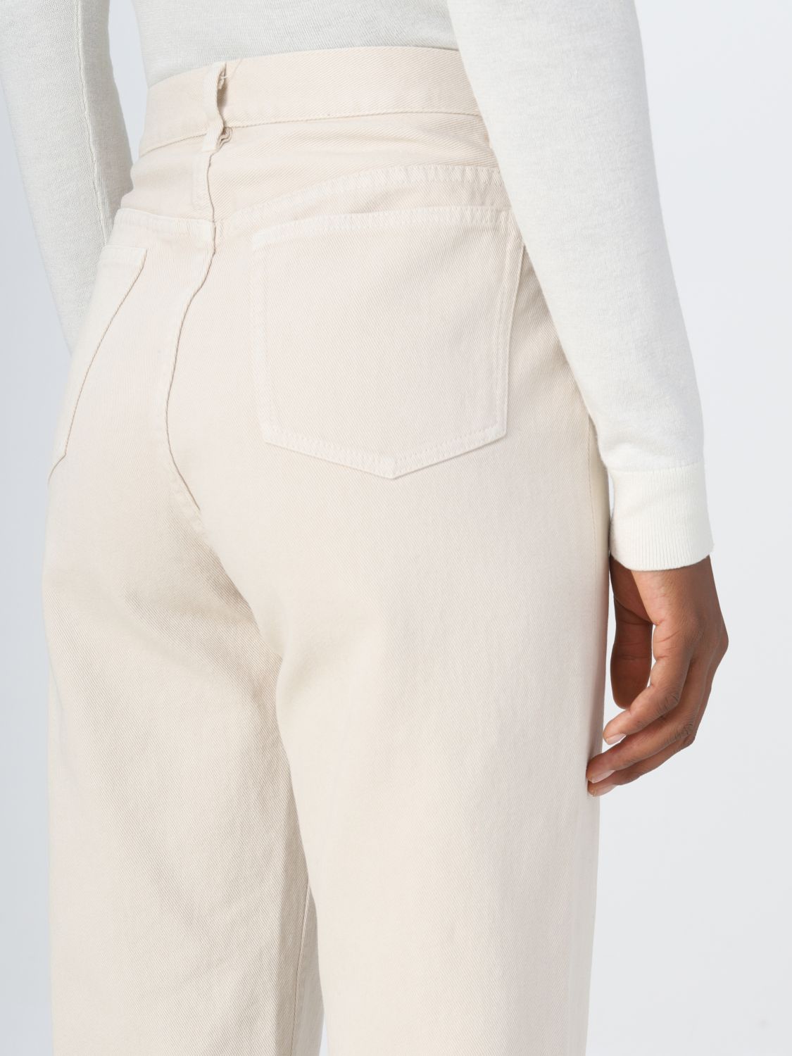 Jeans Woman color Ecru