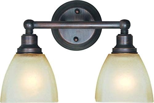 Bradley 2-Light 15" Bathroom Vanity Light in Bronze