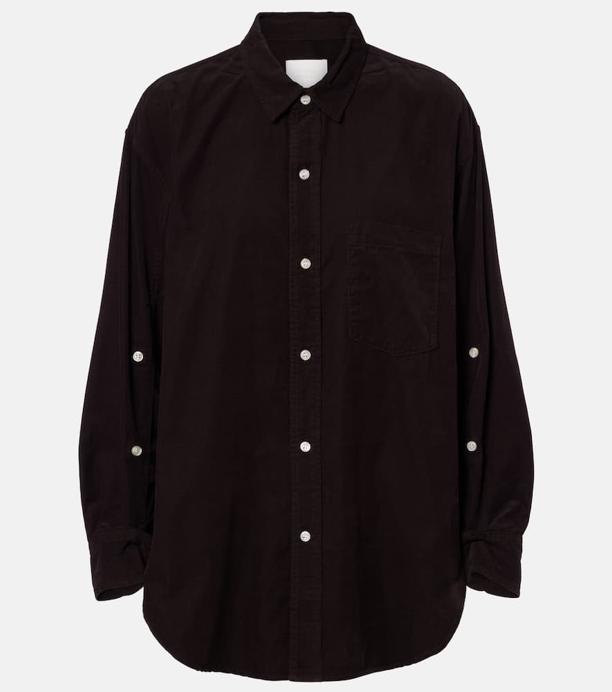 Oversized cotton corduroy shirt