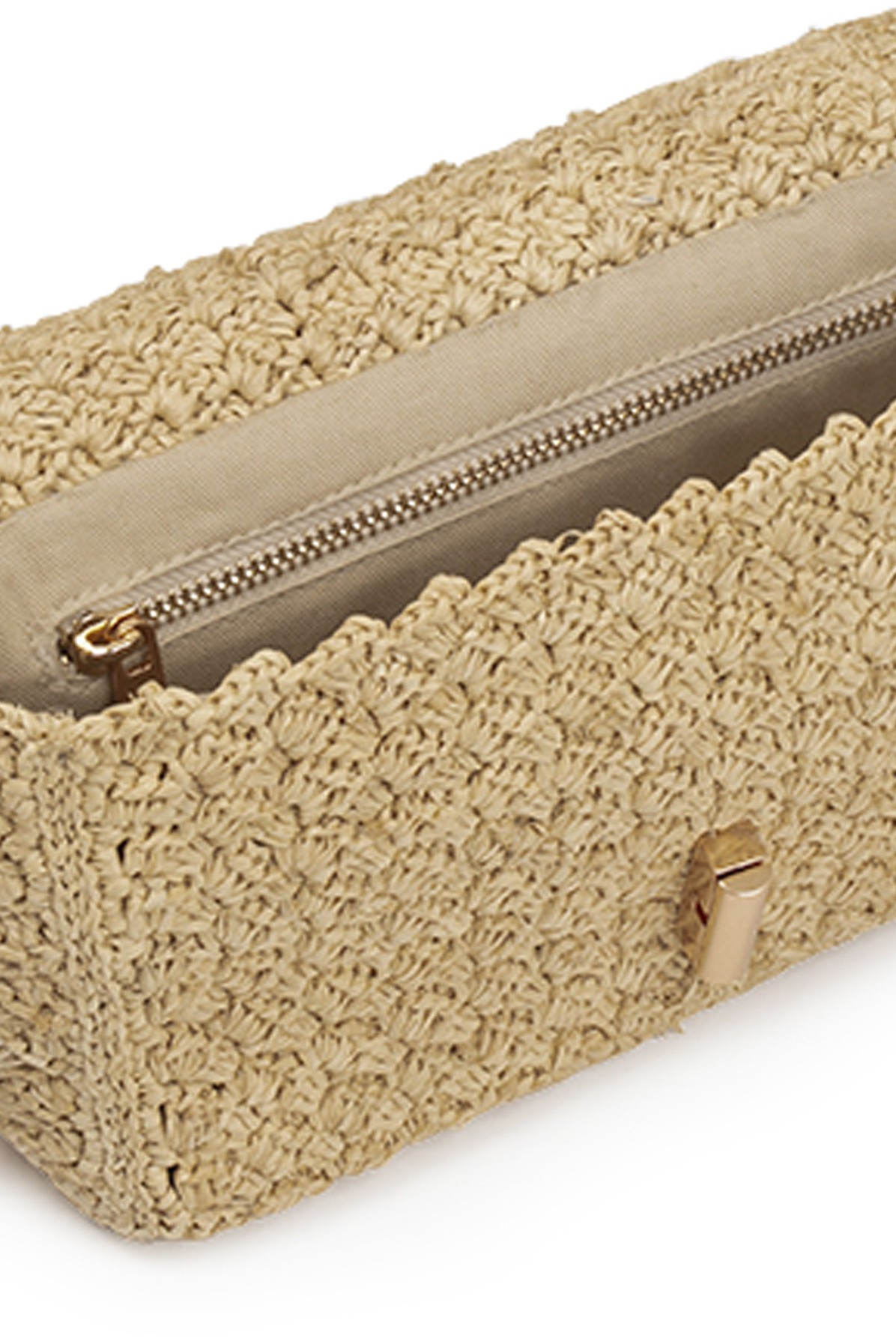 Mini Moon Bag in Raffia