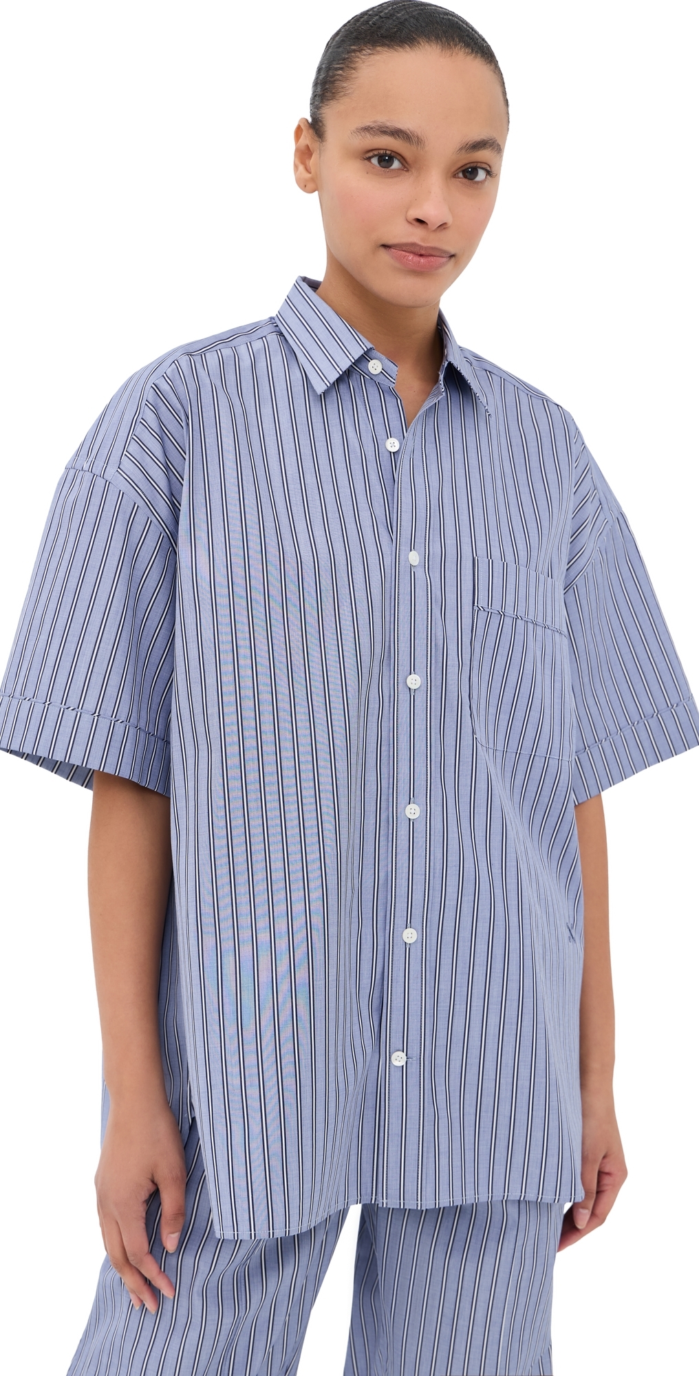 Dad's Shirt Blue Navy Stripe