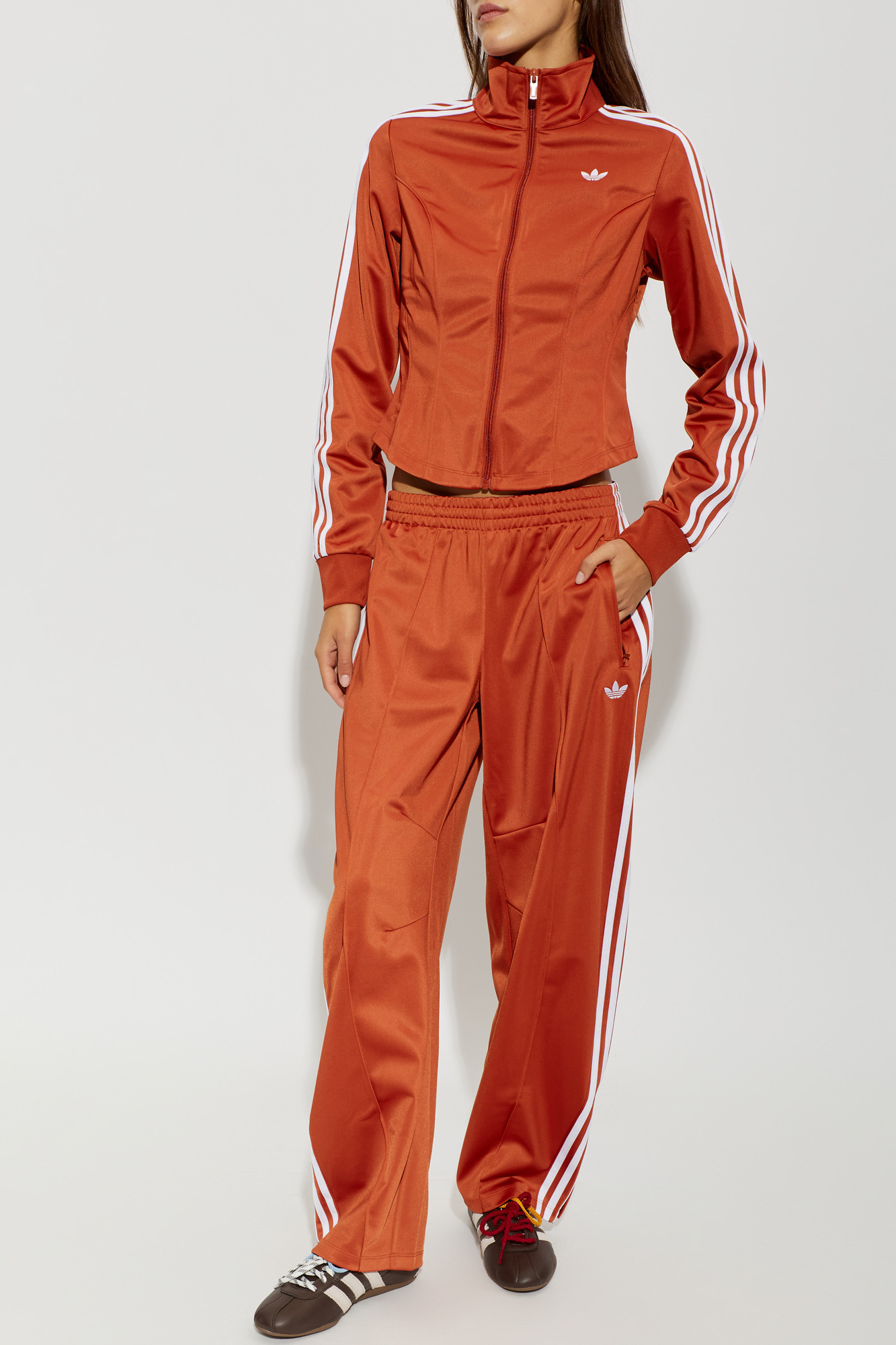 Sweatshirt With Logo, Women's, Orange