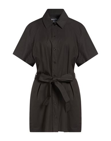 Woman Shirt Black Size 12 Cotton, Elastane