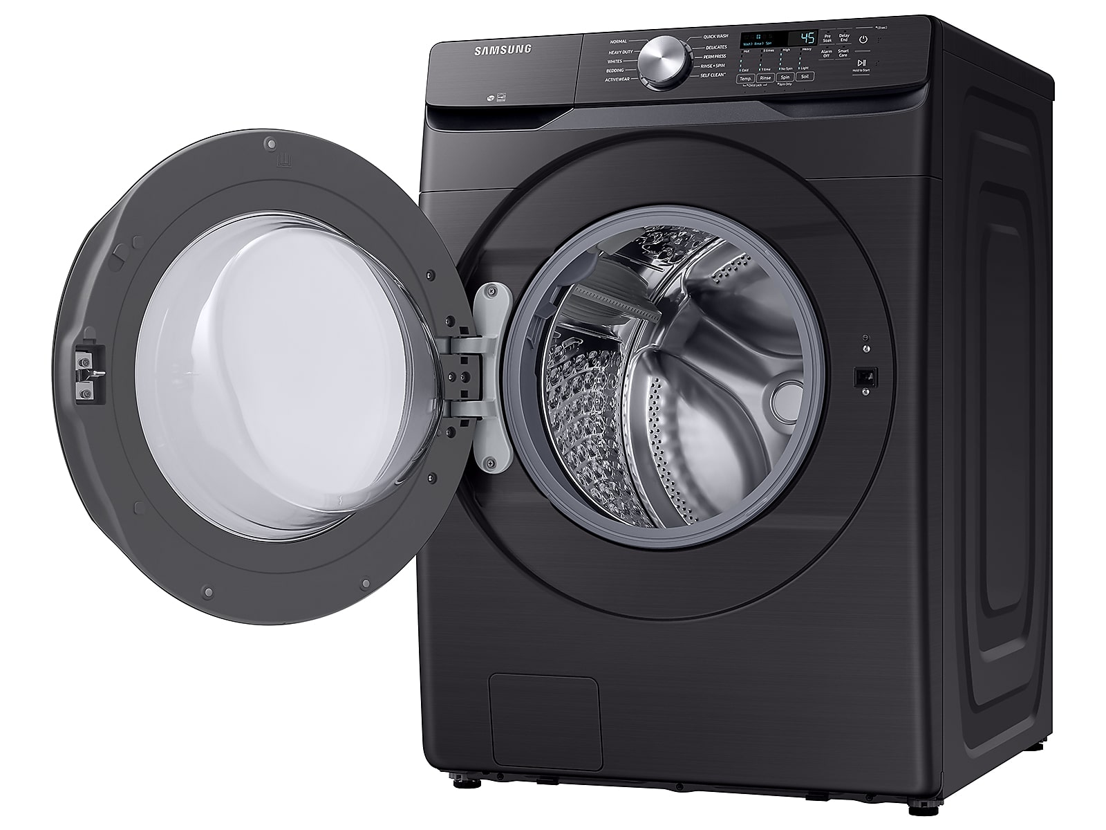 4.5 cu. ft. Front Load Washer with Vibration Reduction Technology+ in Brushed Black(WF45T6000AV/A5)