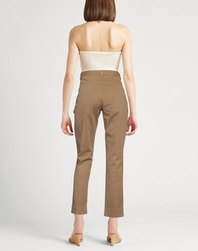Aspesi Woman Pants Camel Size 2 Cotton, Elastane
