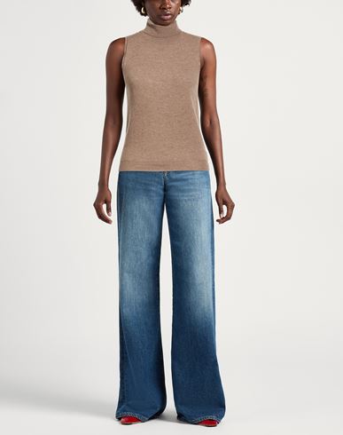 Woman Turtleneck Taupe Size ONESIZE Wool, Cashmere