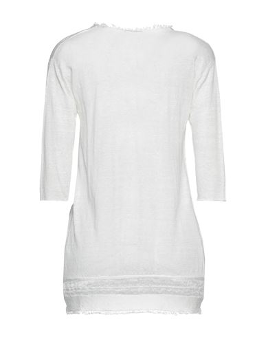 Woman Sweater Ivory Size 10 Linen, Viscose