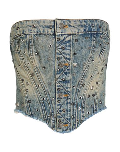 Woman Top Blue Size XS Cotton