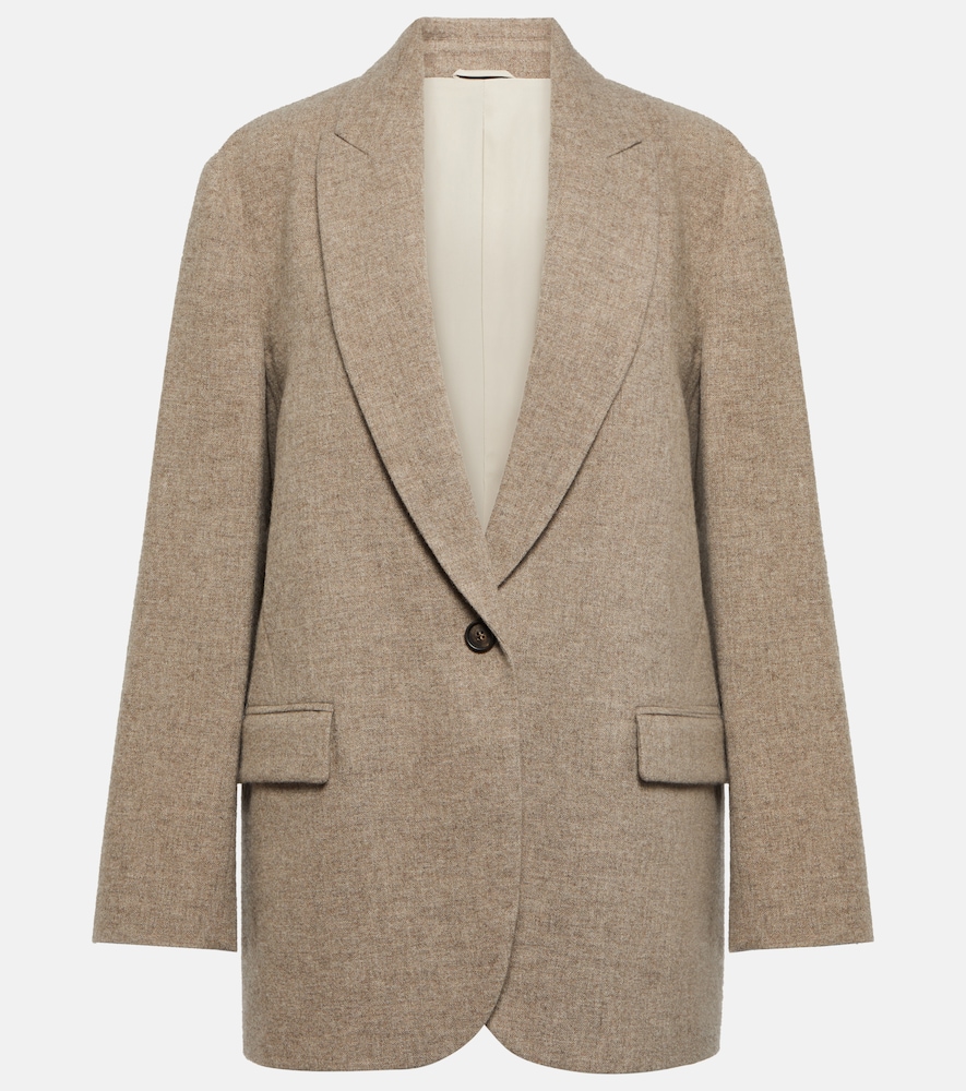 Single-breasted yak wool blazer