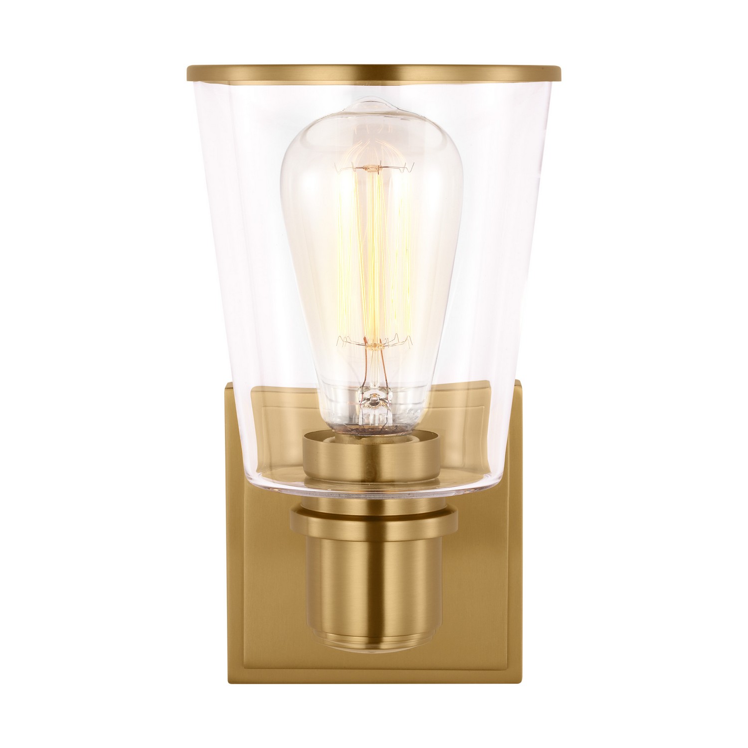 Alessa 1-Light Bathroom Vanity Light in Burnished Bra