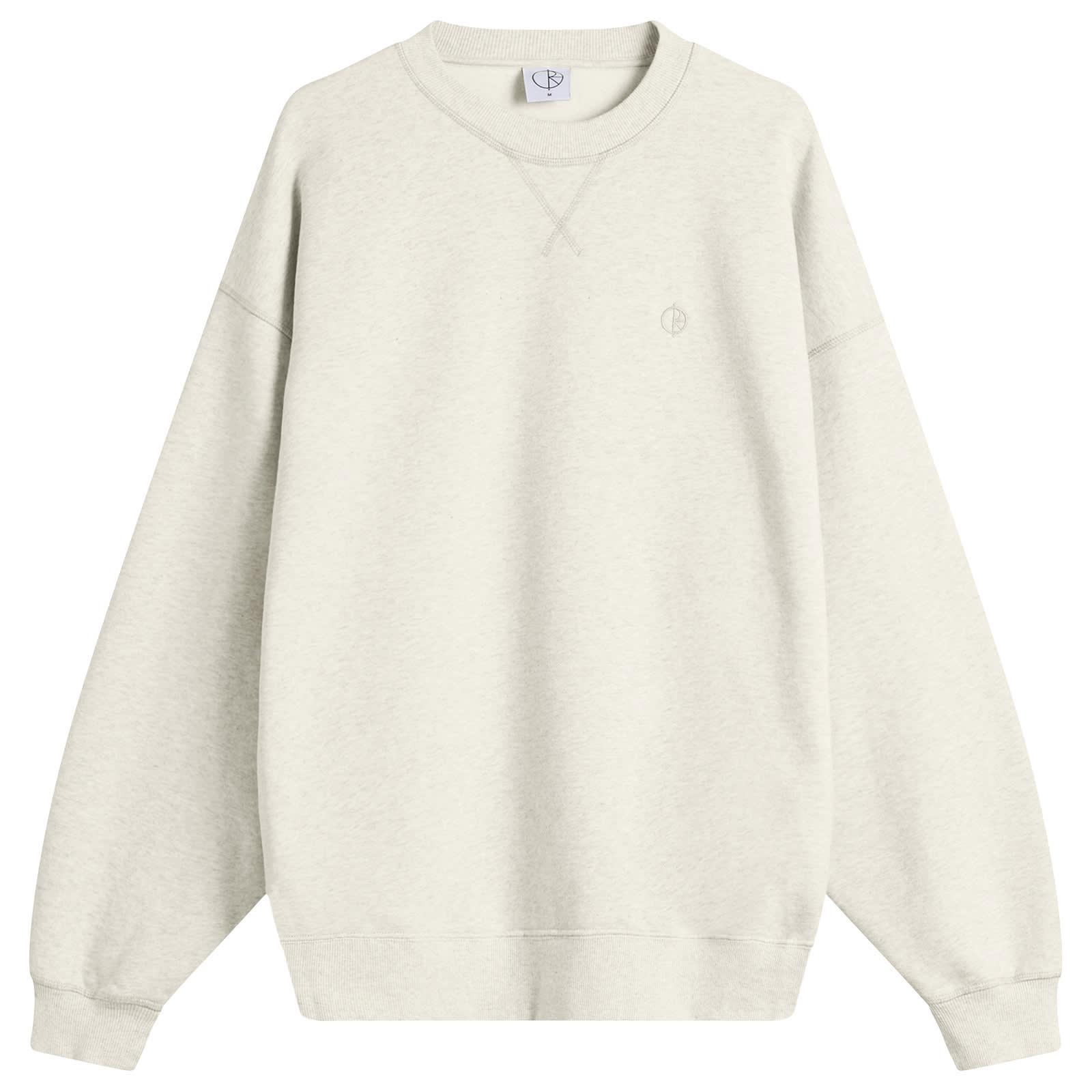 Men's Frankie Crew Neck Sweatshirt in Ivory Grey Melange
