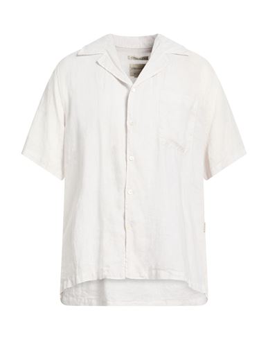 Man Shirt Light grey Size L Linen