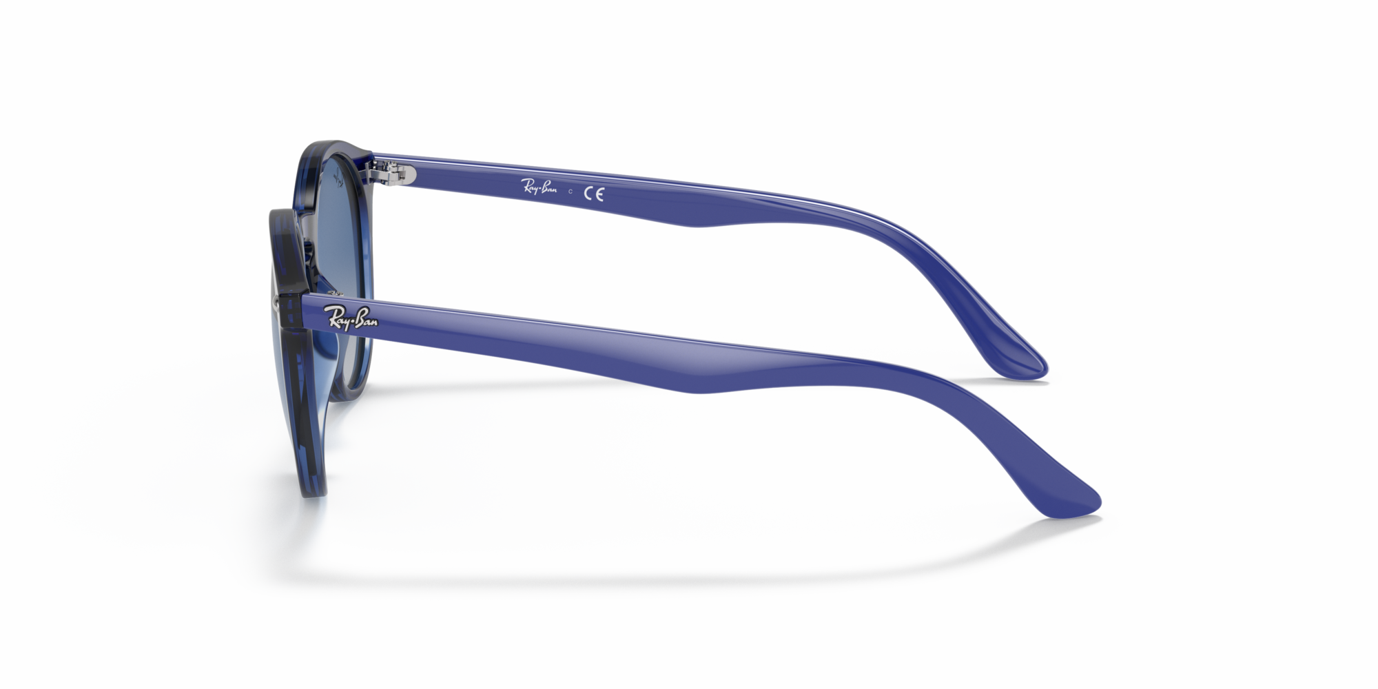 Ray - Ban Kid Ray - Ban RJ9064S 70624L Sunglasses Injected Blue Grey Pantos Normal Shaded
