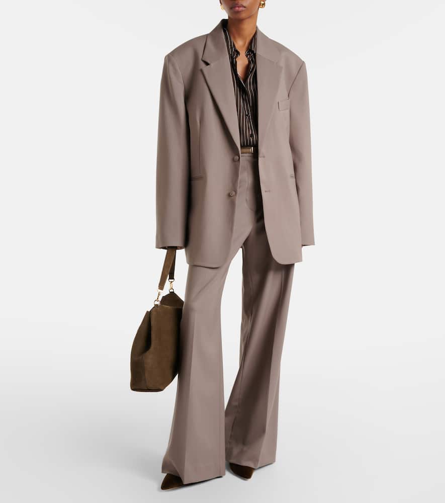 Peri pinstripe satin shirt