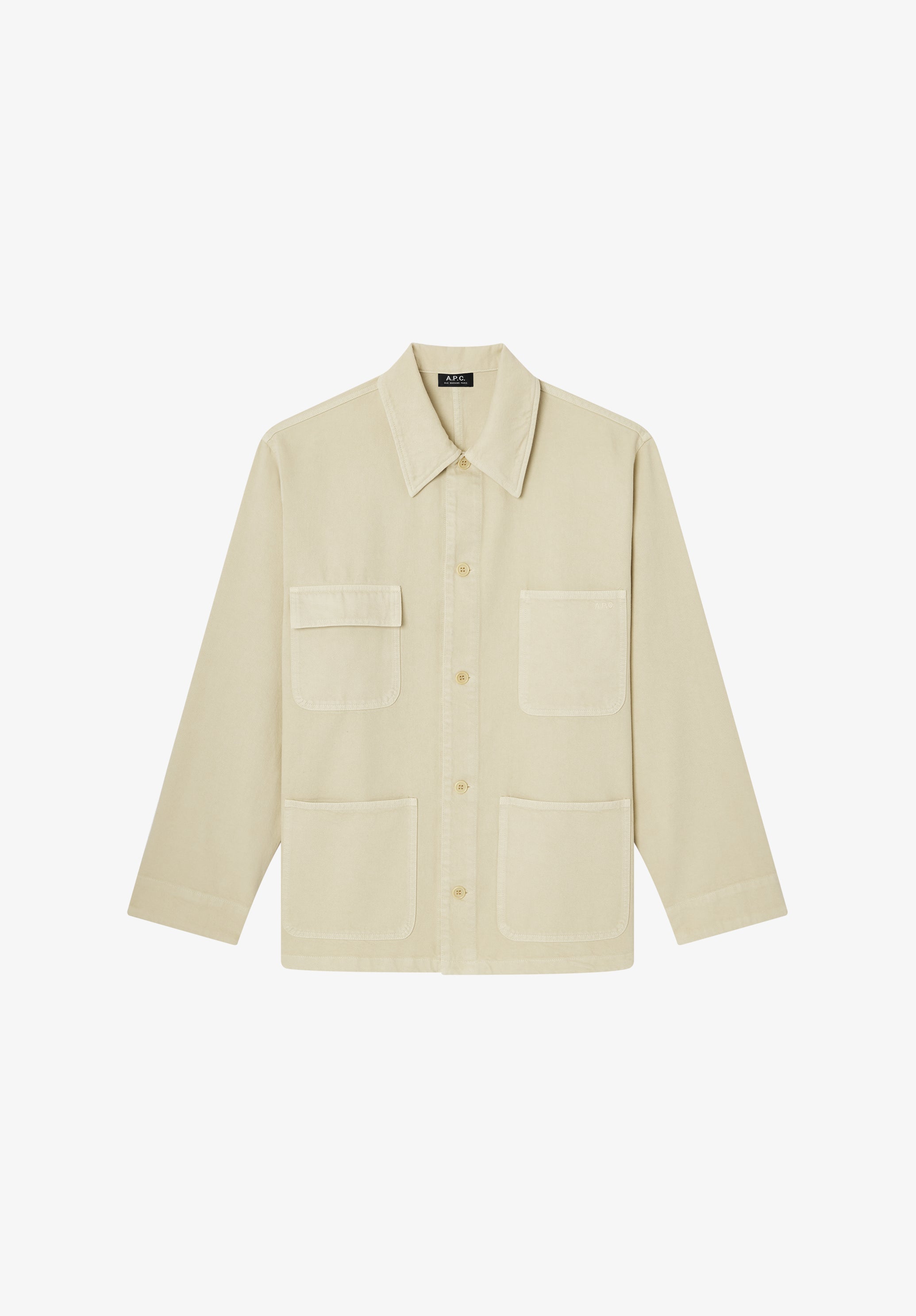 A. P.C. Loone Sizee-fit Overshirt-jacket M Sand Yellow