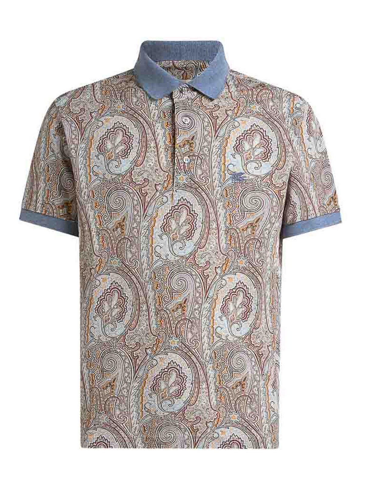 COTTON PIQUE POLO SHIRT WITH ARNICA MOTIF