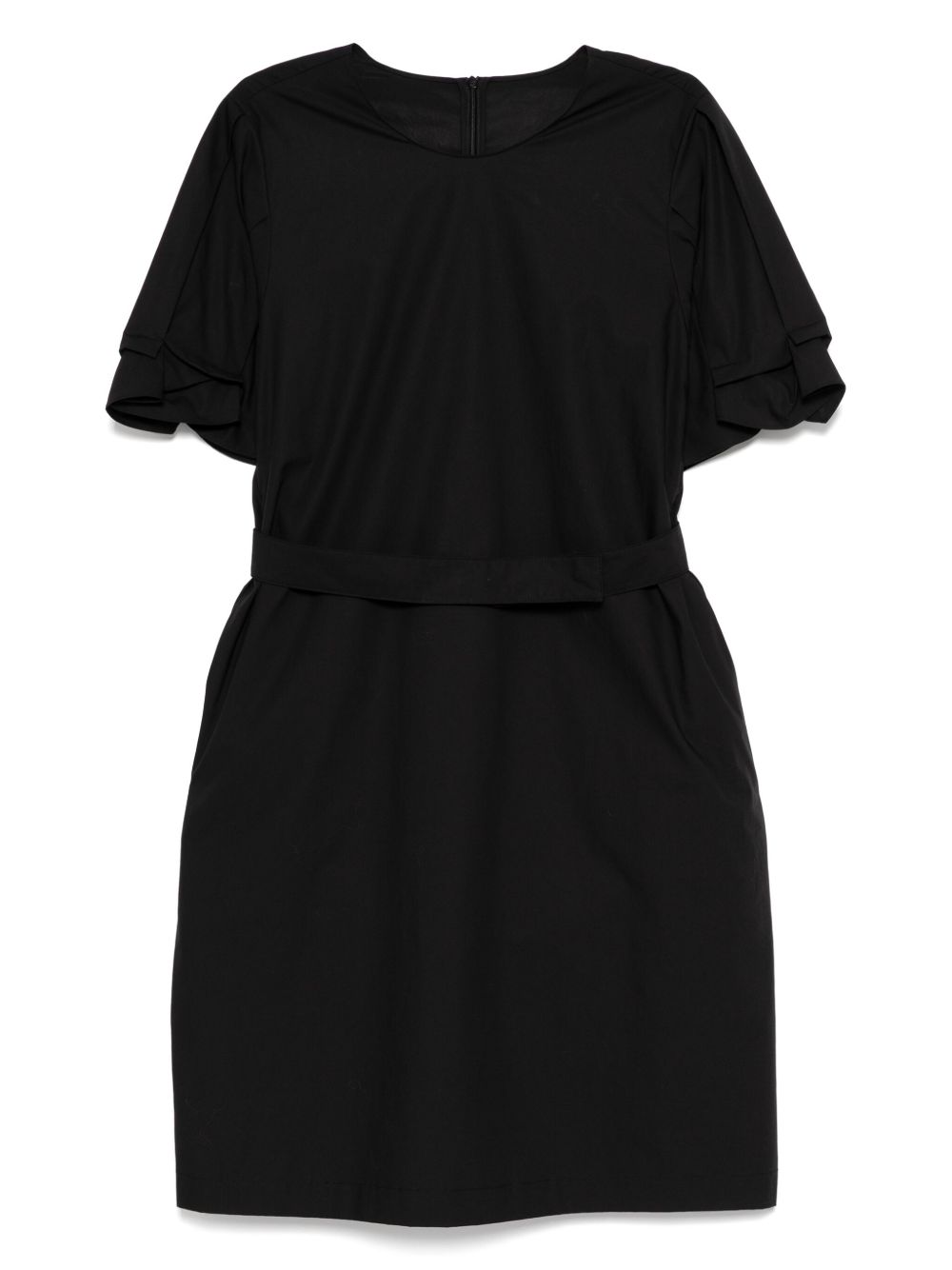 Belted midi dress - Black
