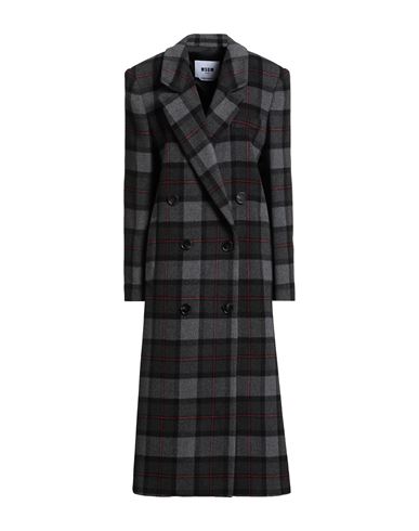 Woman Coat Grey Size 2 Wool, Polyamide