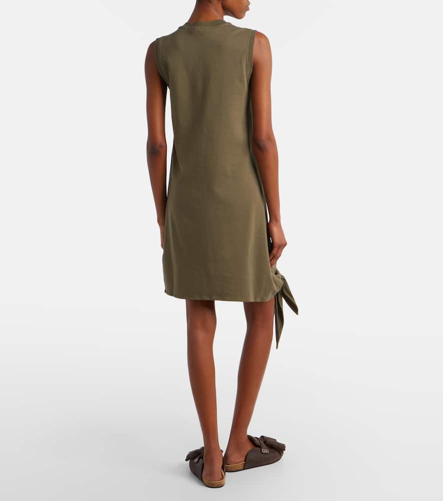 Cotton jersey midi dress