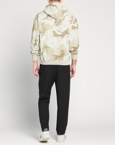 Man Sweatshirt Sand Size S Cotton