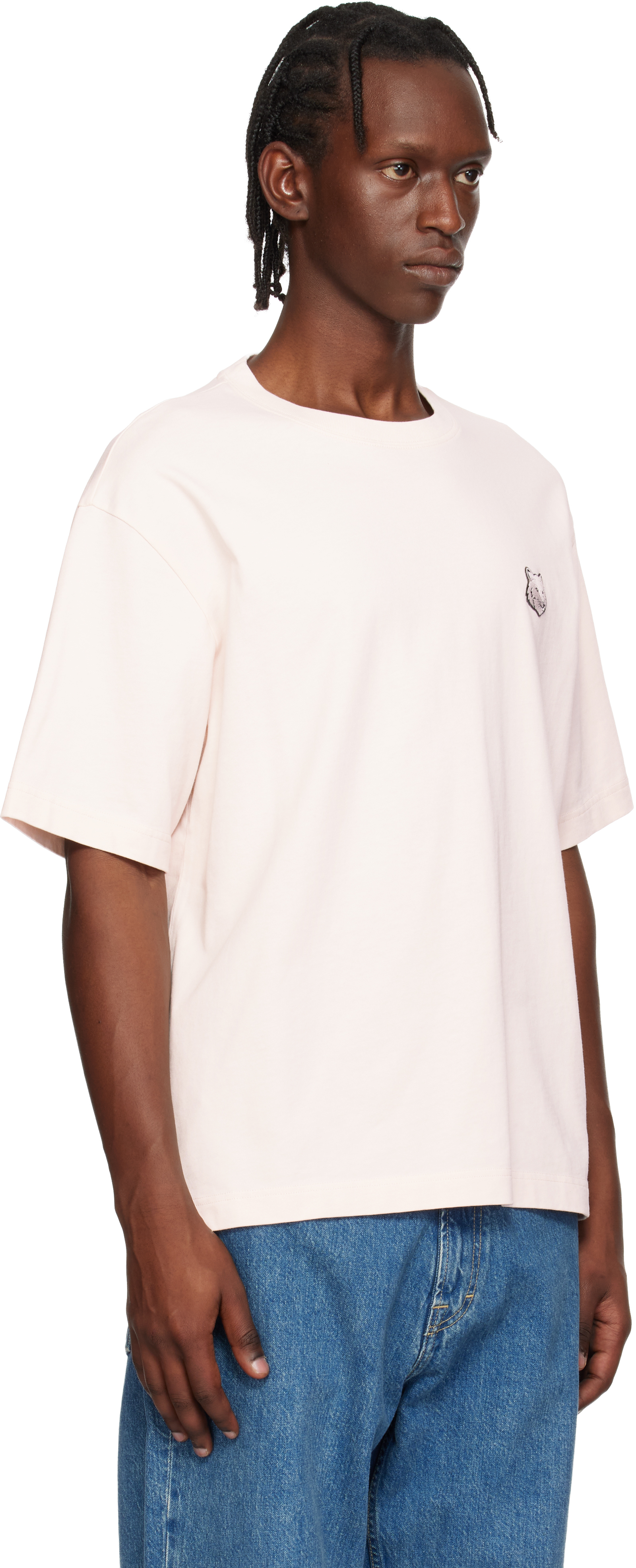 Pink Fox Head Oversize T-shirt