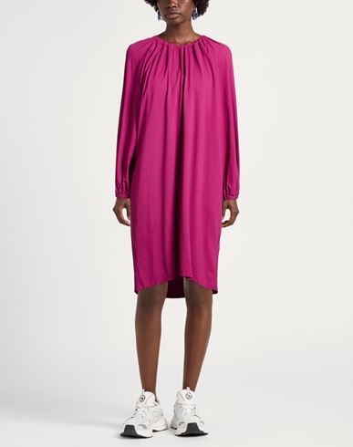Woman Mini dress Mauve Size 8 Cotton, Elastane