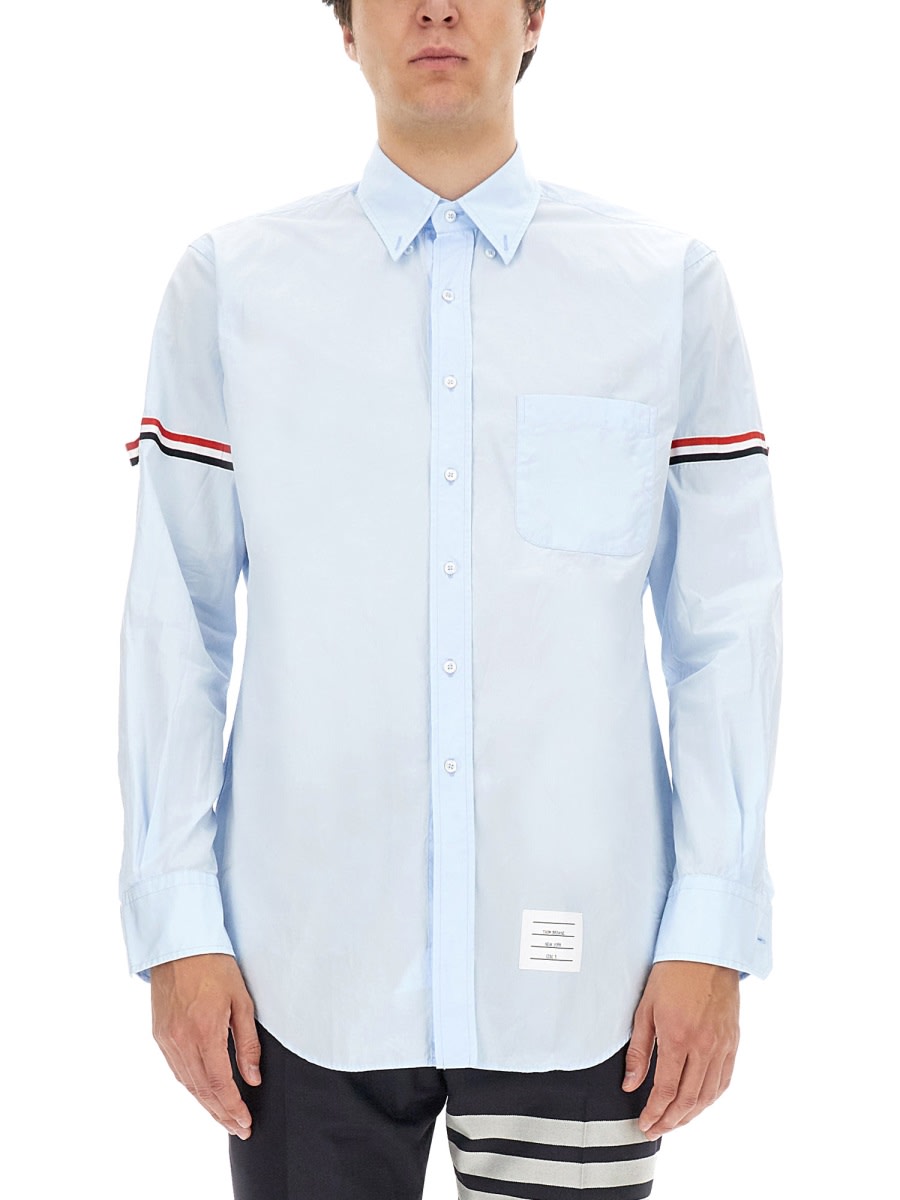RWB-stripe long-sleeve shirt