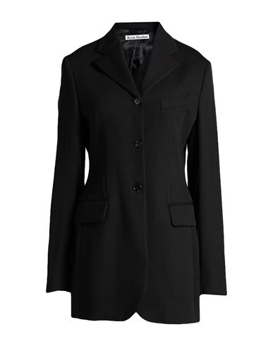 Woman Blazer Black Size 0 Wool, Viscose