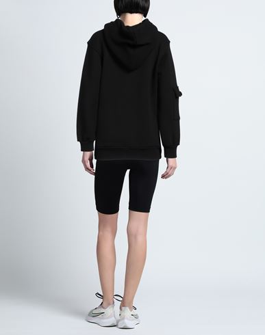 M. c.u. Marco Cassese Union Woman Sweatshirt Black Size XS Cotton, Swarovski Crystal